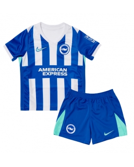 Billige Fotballdrakt Brighton Replika Hjemmedraktsett Barn 2025-26 Kortermet (med bukser)